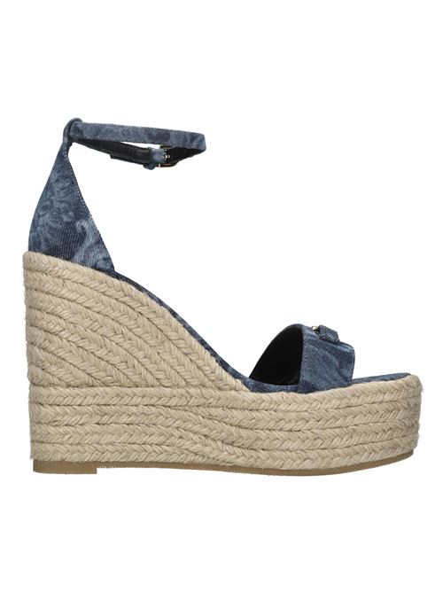 Zeppe in denim e rafia VERSACE | 1014100 1A10019JEANS